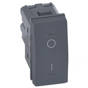 Zweipoliger Schalter Legrand Vela 16A anthrazit...