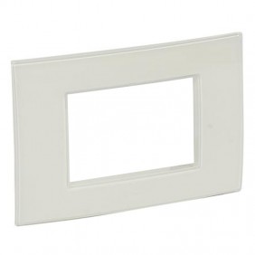 Legrand placa Vela cuadrada esmalte blanco 3...