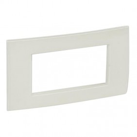 Legrand Vela plate square white enamel 4...