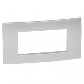 Placca Legrand Vela quadra grigio metallizzato...