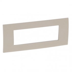 Legrand Vela plate square ivory 6 modules 685802