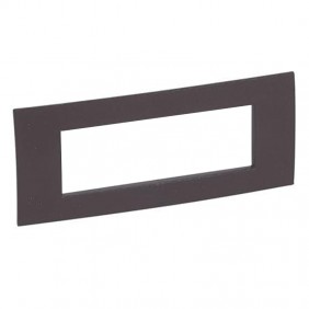 Legrand Vela plate square cocoa 6 modules 685807