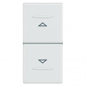 Double button Legrand Vela white 687015
