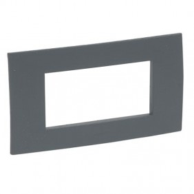 Legrand Vela plate square 4 modules anthracite...