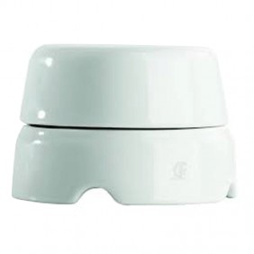 Gambarelli Dose aus weißem Porzellan 80mm 01510