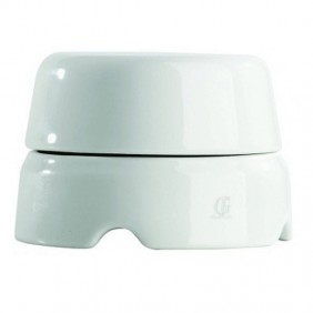 Caja Gambarelli de porcelana blanca 100mm 01520