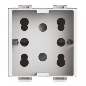 Bipass Universal y Schuko 10/16A 2 módulos Side...