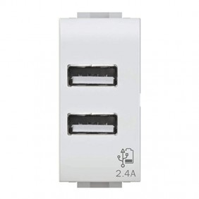 Doble toma USB 4Box 2.4A para Bticino Axolute...