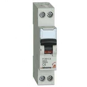 Bticino magnetotermico 6A 1+N 4,5KA FC881C6