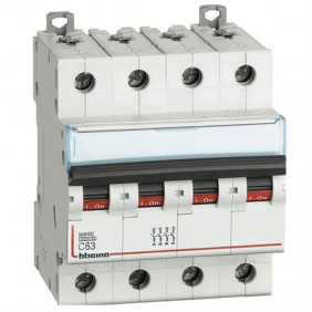 BTICINO circuit BREAKER 4 POLES 63A C CURVE 4.5...