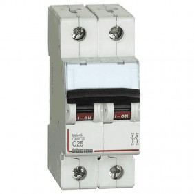 Circuit breaker, Bticino 2P 25A 4.5 kA Type C-2...