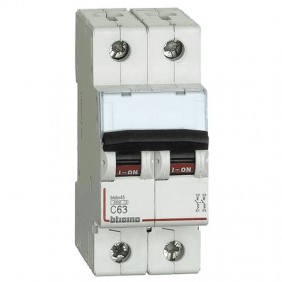 Circuit breaker, Bticino 2P 63A 4.5 kA Type C-2...