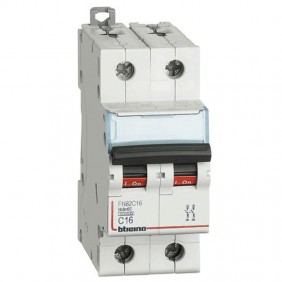 Circuit breaker, Bticino 2P 16A 6 ka Type C 2...