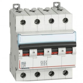 Bticino interruptor de circuito-4P C 25A 10kA 4...