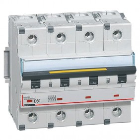 Bticino interruttore magnetotermico 4P D 80A...