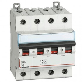 Interruptor, Bticino breaker 3P+T-6A, 4 módulos...