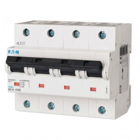 Circuit breaker-Eaton 125A 4-pole 20KA curve C...