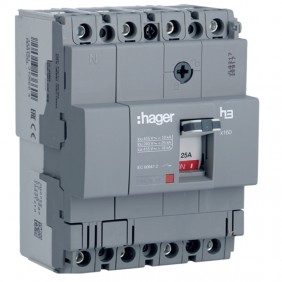 Interruttore magnetotermico Hager 4P 125A 18KA...