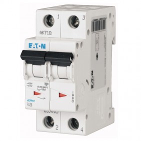 Circuit breaker-Eaton 16A 2-pole 6 KA, 2-gang...