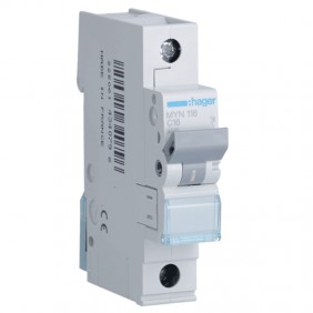 Interruptor de circuito de Hager 1P 16A 4.5 KA...