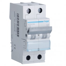 Interruptor de circuito de Hager 2P 10A 4.5 KA...