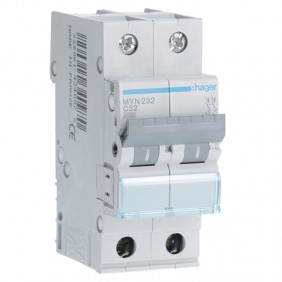 Leistungsschalter Hager 2P 32A 4,5 KA C 2...