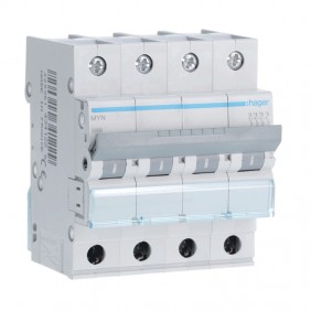 Interruttore magnetotermico Hager 4P 6A 4,5KA C...