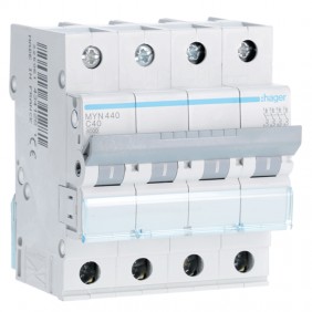 Circuit breaker Hager 4P 40A 4.5 KA C 4 modules...