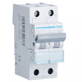 Interruttore magnetotermico Hager 1P+N 10A...