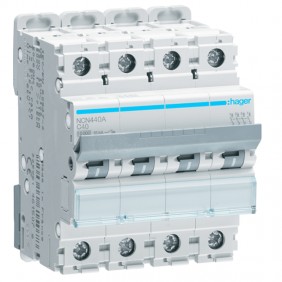Interrupteur magnétothermiqueHager 4P 40A 10KA...