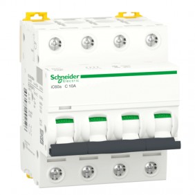 Interrupteur magnétothermique Schneider 4P 10A...