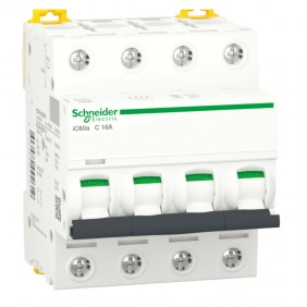 Interruptor de circuito-Schneider 4P 16A 4.5 KA...