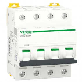 Circuit breaker-Schneider 4P 25A 4.5 KA C 4...