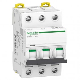 Interruttore magnetotermico 3P 10A 6KA C 3...
