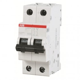 Motorschutzschalter ABB-2P-6A 10KA C 2M S202M...