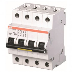 Motorschutzschalter ABB-4P 15KA 63A C 4M S204P...