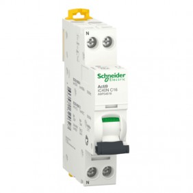 Circuit breaker Schneider Acti9 1P+N 16A 6 KA C...