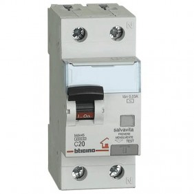 Bticino magnetotermico differenziale 20A 1P+N...