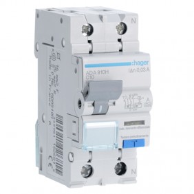 Interruptor diferencial Hager 1P+N 30MA 10A...
