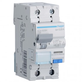 Earth leakage circuit breaker Hager 1P+N 30MA...