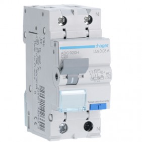 Hager 1P+N 30MA 20A magnetotérmico interruptor...