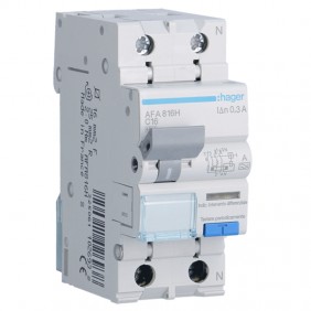 Disjoncteur différentiel Hager 1P+N 300MA 16A...