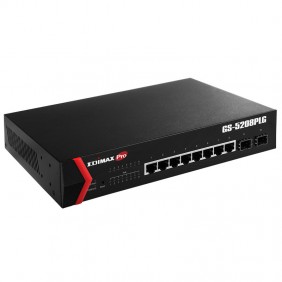 Switch Edimax Web Smart 8-Port Gigabit PoE+ und...