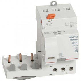 Bloque diferencial Bticino 3P 63A AC 30mA G33AC63