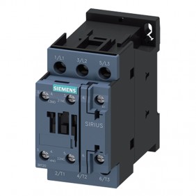 Contattore Siemens 3 poli 16A S0 1NA+1NC 24VDC...