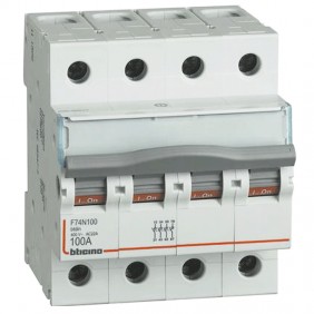 Bticino sezionatore 4P 100A 4 moduli F74N100