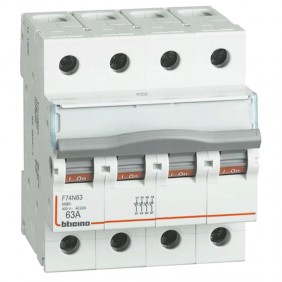 Seccionador Bticino 4P 63A 4 módulos F74N63
