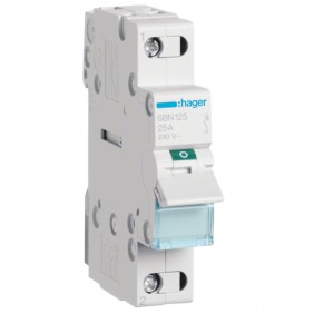 Disconnector Hager 1P 25A 1 module SBN125