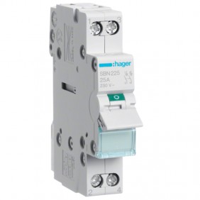 Sezionatore Hager 2P 25A 1 modulo SBN225