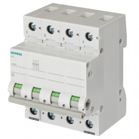 Siemens 100A 4-pole 440VCA 4M 5TL14910 OFF...